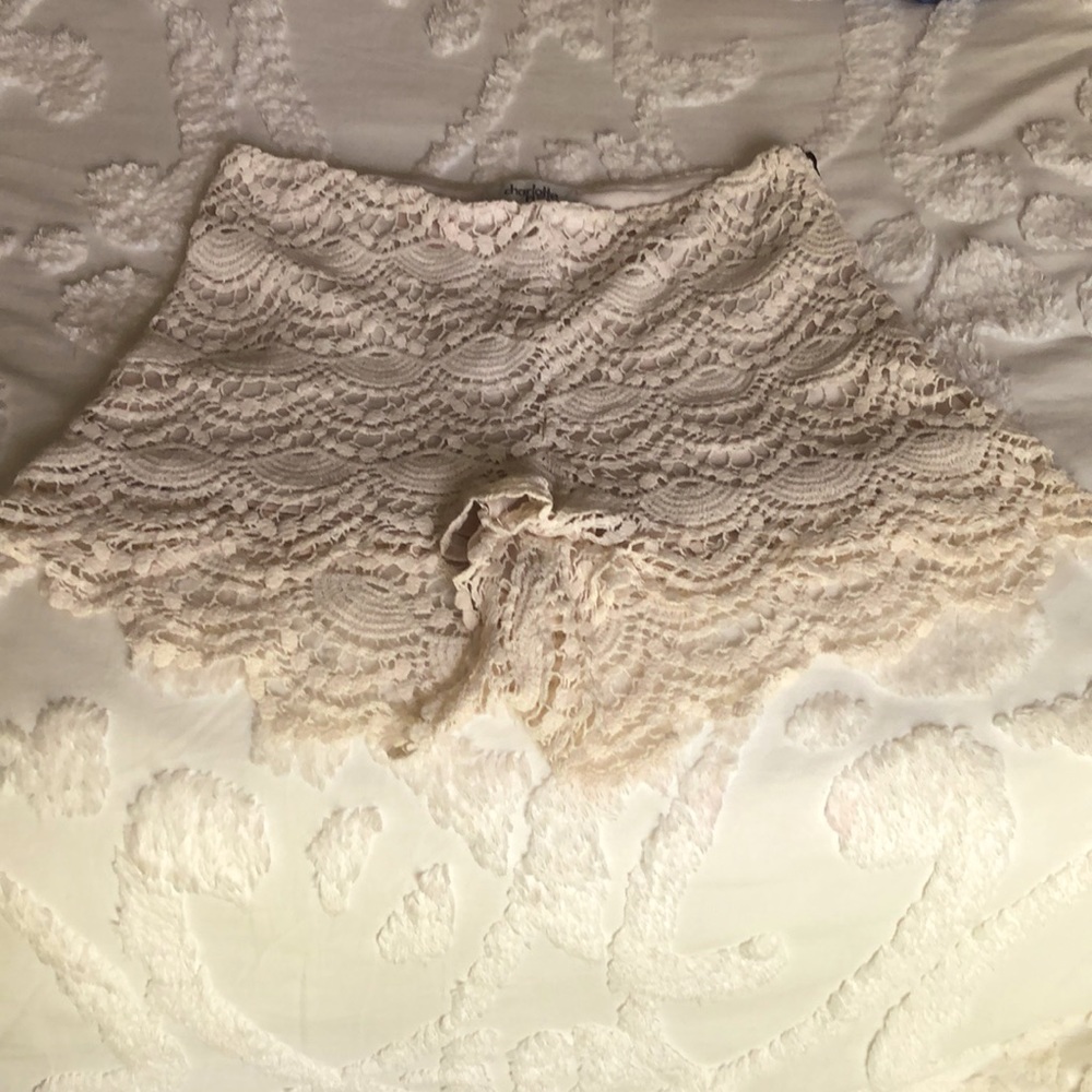 Charlotte Russe Crocheted Short Sz Med